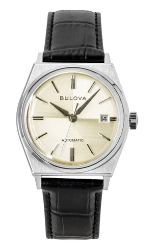 Bulova Frank Sinatra Leather Strap Beige Dial Automatic 96B483 Men's Watch Bulova Frank Sinatra Leather Strap Beige Dial Automatic 96B483 Men's Watch