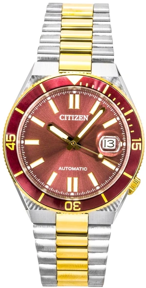 Citizen Tsuyosa Two Tone Stainless Steel Red Dial Automatic NJ0234-58X 100M Men's Watch Citizen Tsuyosa Two Tone Stainless Steel Red Dial Automatic NJ0234-58X 100M Men's Watch