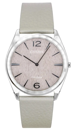 Citizen Eco-Drive Ultra-Slim Analog Leather Strap Pink Dial AR3120-41X Unisex Watch Citizen Eco-Drive Ultra-Slim Analog Leather Strap Pink Dial AR3120-41X Unisex Watch