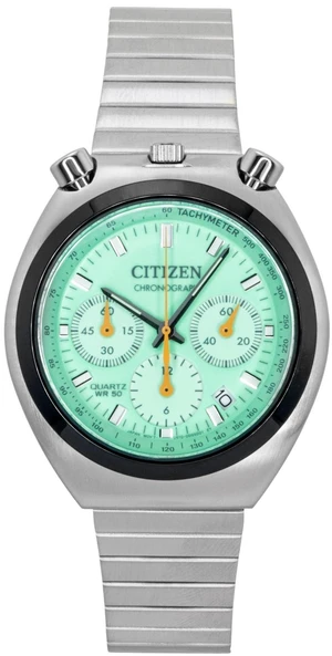 Citizen Tsuno Bullhead Chronograph Stainless Steel Green Dial Quartz AN3660-73X Men's Watch Citizen Tsuno Bullhead Chronograph Stainless Steel Green Dial Quartz AN3660-73X Men's Watch