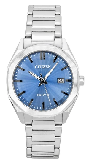 Citizen Eco-Drive Stainless Steel Blue Dial BM7620-83M 100M Men's Watch Citizen Eco-Drive Stainless Steel Blue Dial BM7620-83M 100M Men's Watch