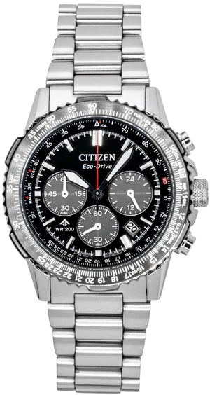 Citizen Promaster Sky Chronograph Stainless Steel Black Dial Eco-Drive CA4664-60E 200M Men's Watch Citizen Promaster Sky Chronograph Stainless Steel Black Dial Eco-Drive CA4664-60E 200M Men's Watch