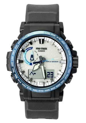 Casio Pro Trek Dragon Eye Analog Digital Radio Control White Dial Solar PRW-61D-2 100M Men's Watch Casio Pro Trek Dragon Eye Analog Digital Radio Control White Dial Solar PRW-61D-2 100M Men's Watch