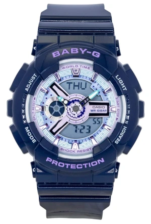 Casio Baby-G Analog Digital Resin Strap Blue Dial Quartz BA-110MC-2A 100M Women's Watch Casio Baby-G Analog Digital Resin Strap Blue Dial Quartz BA-110MC-2A 100M Women's Watch