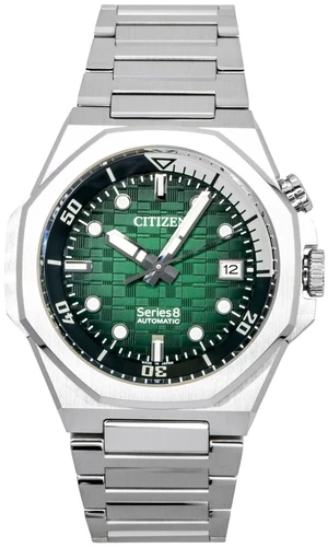 Citizen Series 8 Stainless Steel Green Dial Automatic Diver's NB6060-58X 200M Men's Watch Citizen Series 8 Stainless Steel Green Dial Automatic Diver's NB6060-58X 200M Men's Watch