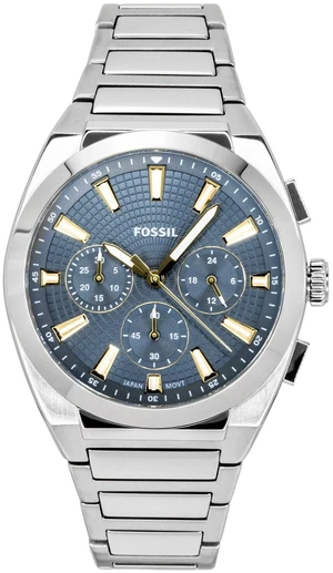 Fossil Everett Chronograph Stainless Steel Blue Dial Quartz FS6154 Men's Watch Fossil Everett Chronograph Stainless Steel Blue Dial Quartz FS6154 Men's Watch