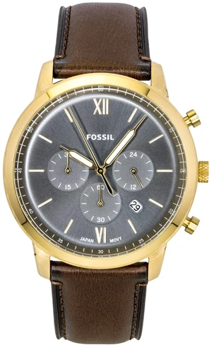 Fossil Neutra Chronograph Brown Leather Strap Blue Dial Quartz FS6162 Men's Watch Fossil Neutra Chronograph Brown Leather Strap Blue Dial Quartz FS6162 Men's Watch