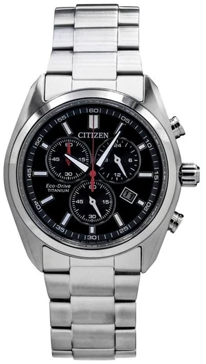 Citizen Super Titanium Chronograph Black Dial Eco-Drive AT2590-59E Men's Watch Citizen Super Titanium Chronograph Black Dial Eco-Drive AT2590-59E Men's Watch