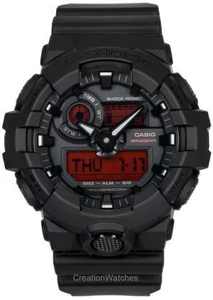 Casio G-Shock Analog Digital Black Dial Quartz Sports Men's Watch GA-700BBR-1A