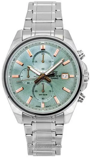 Casio Edifice Analog Chronograph Green Dial Quartz 100M Men's Watch EFV-610DE-3A