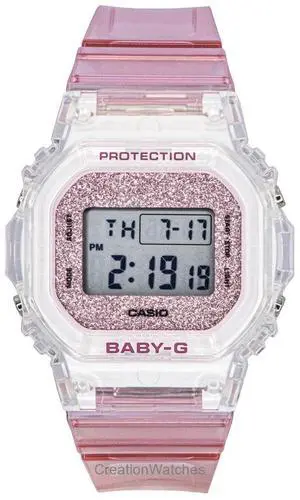Casio Baby-G Digital Pink Resin Strap Quartz BGD-565GC-4 100M Women's Watch