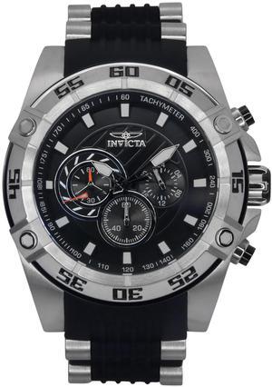 Invicta Coalition Forces Silicon Strap Black Dial Quartz 46393 100M Men's Watch