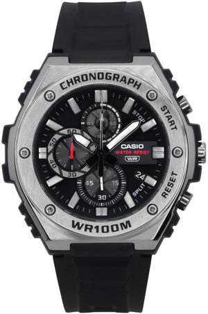 Casio Standard Chronograph Black Dial Quartz 100M Men's Watch MWA-300H-1AV
