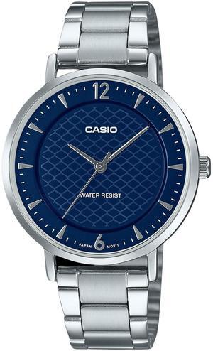 Casio Standard Stainless Steel Blue Dial Quartz Women's Watch LTP-VT04D-2A