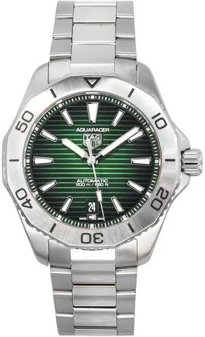Tag Heuer Aquaracer Green Dial Automatic Diver's 200M Men's Watch WBP2115.BA0627