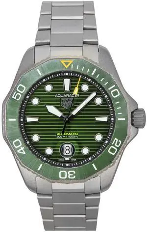 Tag Heuer Aquaracer Green Dial Automatic Diver's 300M Men's Watch WBP208B.BF0631