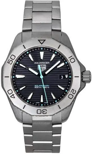 Tag Heuer Titanium Sunray Black Dial Quartz Diver's Men's Watch WBP1180.BF0000