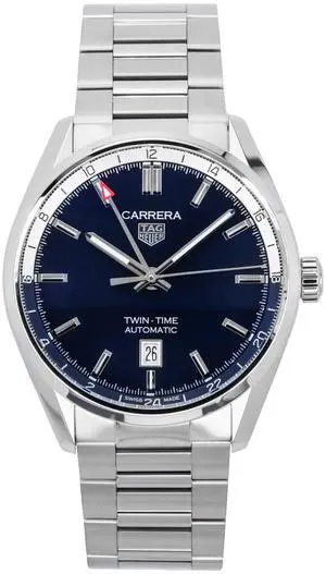 Tag Heuer Carrera GMT Blue Dial Casual Automatic 100M Men's Watch WBN201A.BA0640