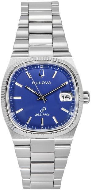 Bulova Classic Blue Dial Quartz Dress Men's Watch 96B440