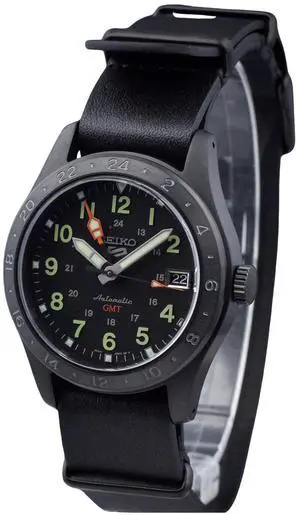 Seiko 5 Sports Black Dial Automatic 100M Men's Watch SSK025K1