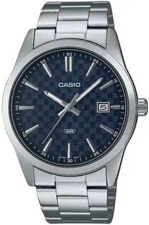 Casio Enticer Analog Stainless Steel Blue Dial Quartz MTP-VD03D-2A Men's Watch