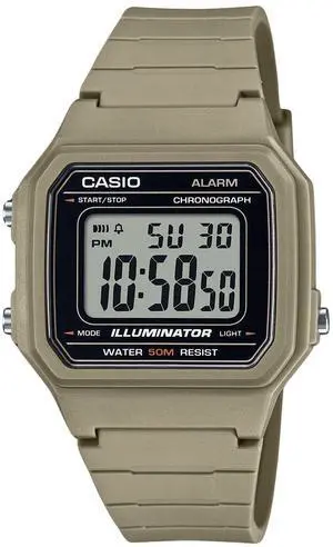 Casio Youth Digital Resin Strap Quartz W-217H-5AV Men's Watch