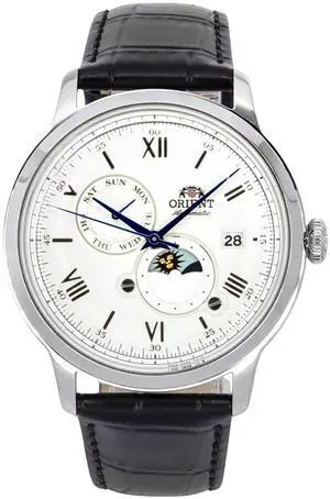 Orient Bambino 9 Sun And Moon Automatic Men's Watch RA-AK0802S10B RA-AK0802S30B Orient Bambino 9 Sun And Moon Automatic Men's Watch RA-AK0802S10B RA-AK0802S30B