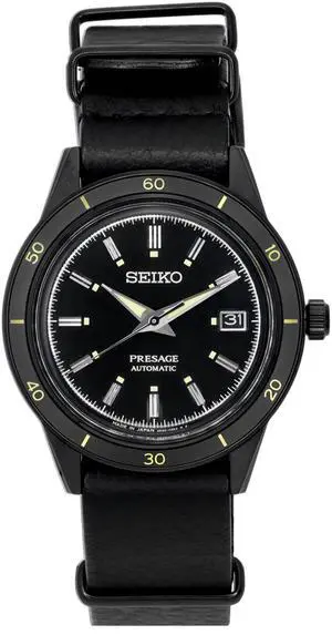 Seiko Presage Style60s Black Dial Automatic SRPH95 SRPH95J1 SRPH95J Men's Watch