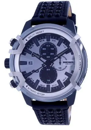 Diesel Griffed Chronograph Leather Quartz DZ4571 Men's Watch
