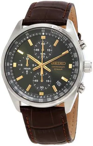 Seiko Chronograph Quartz SSB385 SSB385P1 SSB385P 100M Men's Watch