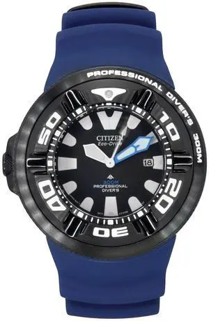 Citizen Promaster Black Dial Eco-Drive Diver's 300M Men's Watch BJ8055-04E