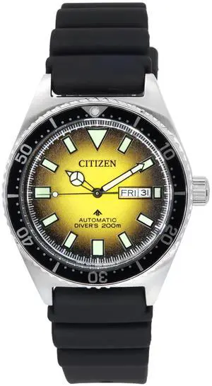 Citizen Promaster Yellow Dial Automatic Diver's 200M Men's Watch NY0120-01X