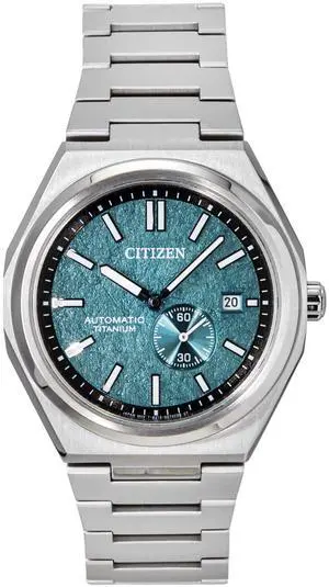 Citizen Zenshin Super Titanium Green Dial Automatic NJ0180-80X 100M Men's Watch
