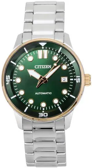 Citizen Stainless Steel Green Dial Automatic NJ0196-80X 100M Men's Watch