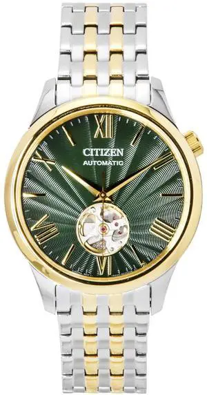 Citizen Green Dial Automatic Casual Men's Watch NH9134-83X