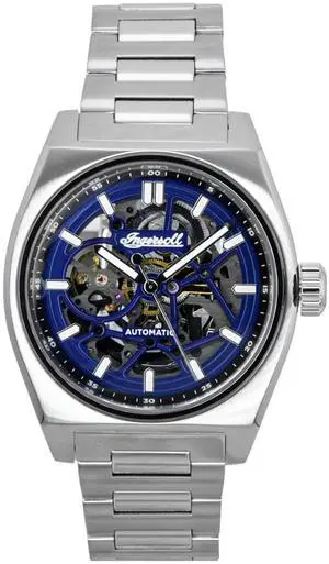 Ingersoll Vert Stainless Steel Blue Skeleton Dial Automatic I14305 Men's Watch