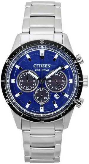 Citizen Eco-Drive Chronograph Blue Dial 100M Men's Watch CA4624-56L