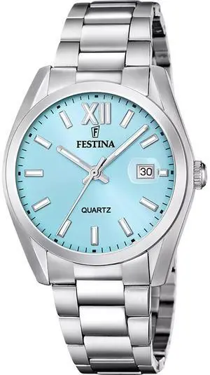 Festina Acero Clasico Stainless Steel Blue Dial Quartz F20707-2 Men's Watch Festina Acero Clasico Stainless Steel Blue Dial Quartz F20707-2 Men's Watch
