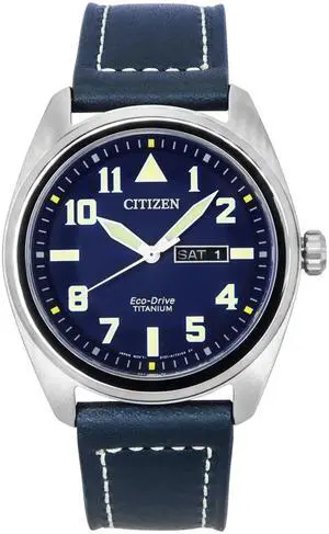 Citizen Eco-Drive Super Titanium Blue Blue Dial Casual Men's Watch BM8560-45L