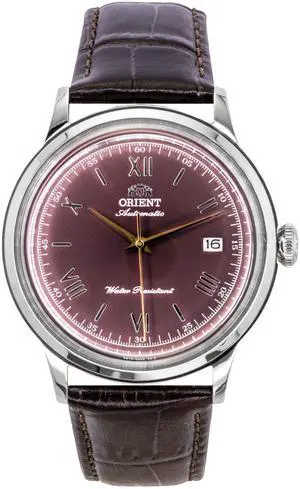 Orient Classic Leather Strap Bordeaux Dial Automatic RA-AC0026R Men's Watch