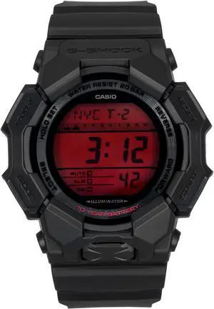 Casio G-Shock Digital Resin Strap Quartz GD-010BBR-1 200M Men's Watch