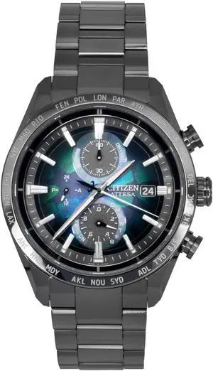 Citizen Chronograph Multicolor Dial Eco- Drive 100M Men's Watch AT8286-65E