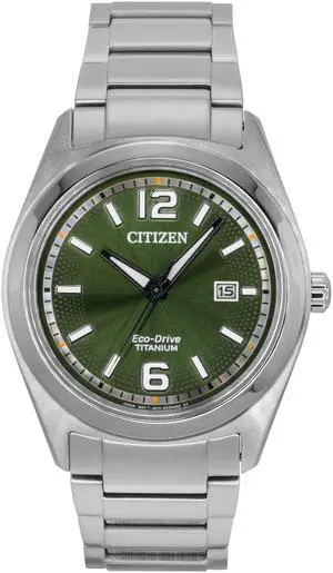 Citizen Eco-Drive Super Titanium Green Dial AW1641-81X Men's Watch