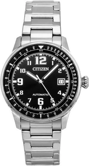 Citizen Urban Military Black Dial Automatic Sports 100M Men's Watch NJ0190-51E