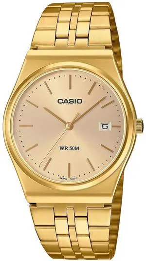 Casio Standard Analog Gold Dial Dress Quartz Unisex Watch MTP-B145G-9AV Casio Standard Analog Gold Dial Dress Quartz Unisex Watch MTP-B145G-9AV