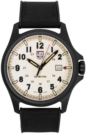 Luminox Atacama Field Black Rubber Strap Grey Dial Quartz XL.1971.SET 100M Men's Watch With Extra Strap