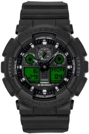 Casio G-Shock Analog Digital Black Dial Resin Quartz GA-100BEG-1A 200M Men's Watch Casio G-Shock Analog Digital Black Dial Resin Quartz GA-100BEG-1A 200M Men's Watch