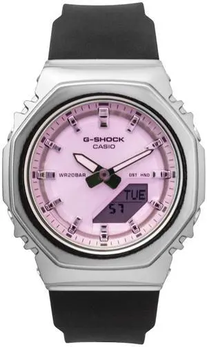 Casio G-Shock Analog Digital Pink Dial Resin Strap Quartz GM-S2110SR-1A 200M Women's Watch Casio G-Shock Analog Digital Pink Dial Resin Strap Quartz GM-S2110SR-1A 200M Women's Watch