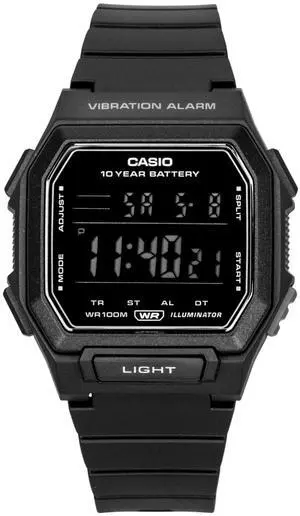 Casio Standard Digital Resin Strap Black Dial Quartz W-738H-1BV 100M Men's Watch Casio Standard Digital Resin Strap Black Dial Quartz W-738H-1BV 100M Men's Watch