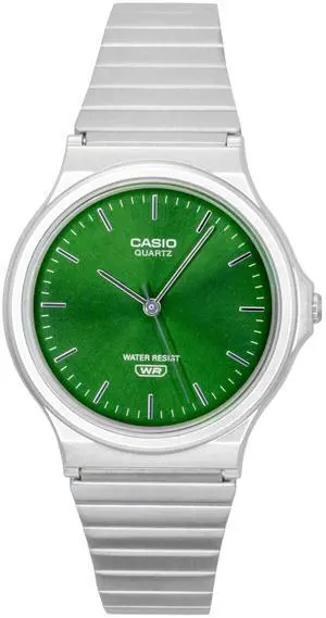 Casio Analog Stainless Steel Green Dial Quartz MQ-24DA-3A Unisex Watch Casio Analog Stainless Steel Green Dial Quartz MQ-24DA-3A Unisex Watch